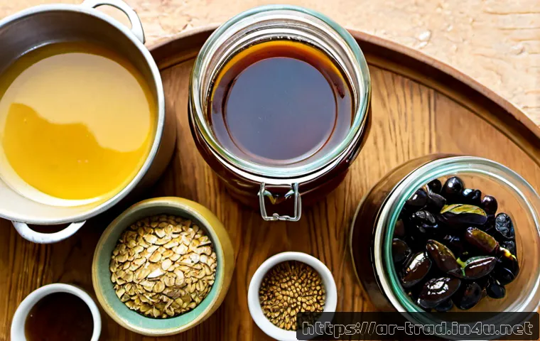 전통식품 가격 비교 - Photorealistic overhead comparison scene of traditional Arab food products arranged neatly on a warm...